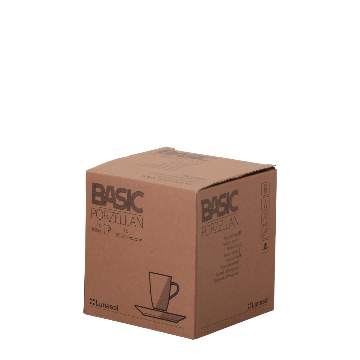 Set pentru espresso 8 piese - Basic