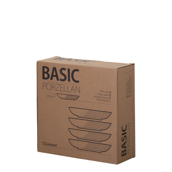 Farfurie adâncă coupe 20,5 cm set 4 buc. - Basic