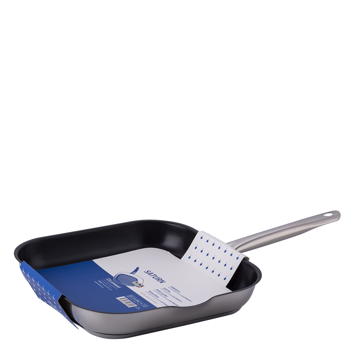 Tigaie grill 26 x 26 cm, H: 4 cm - Saturn Lunasol