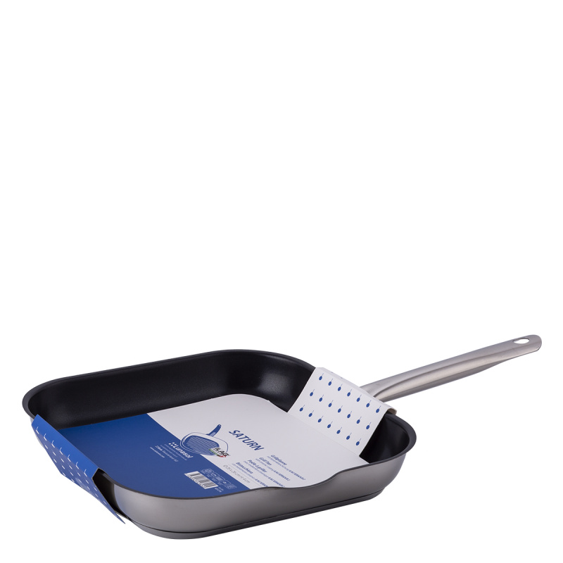 Tigaie grill 26 x 26 cm, H: 4 cm - Saturn Lunasol