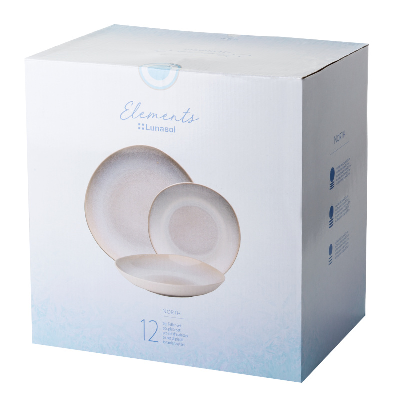 Set de veselă pentru început 36 piese | Elements North Organic