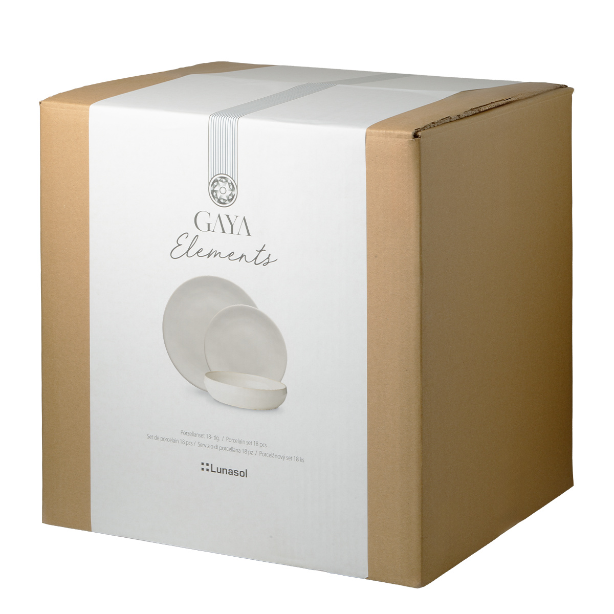 Set farfurii ceramice 18 piese - Gaya Elements Quest North