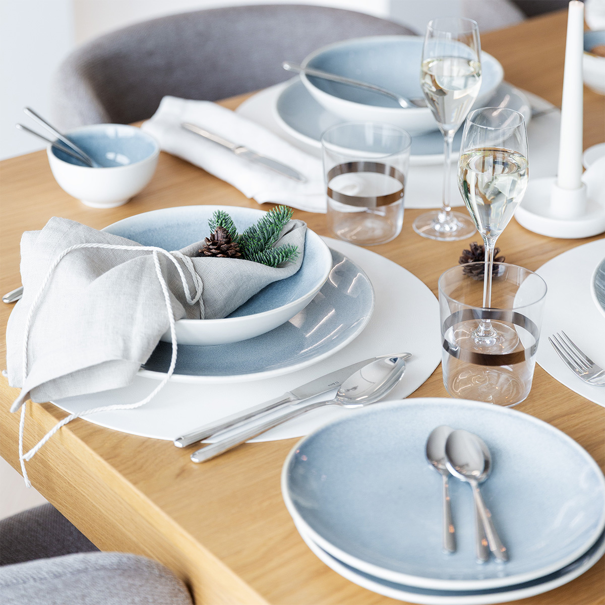 Set porțelan 12 piese | Gaya Atelier Glacial Ice