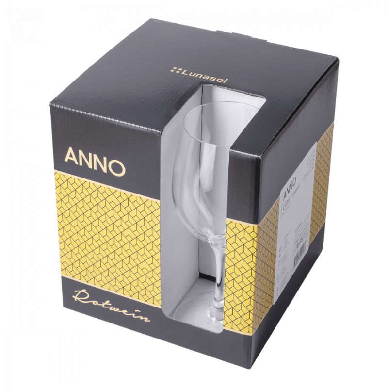Pahare pentru vin roșu 450 ml set 4 buc - Anno Glas Lunasol META Glass