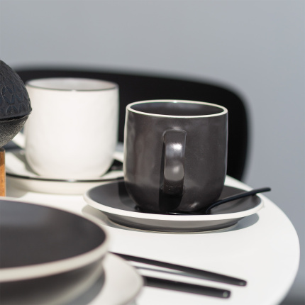 Set de cafea 12 piese | Elements Yin & Yang black