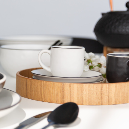Set de cafea 12 piese | Elements Yin & Yang white