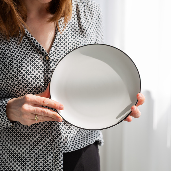 Set farfurii 18 piese | Elements Yin & Yang white