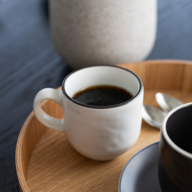 Set de cafea 12 piese | Elements Yin & Yang white