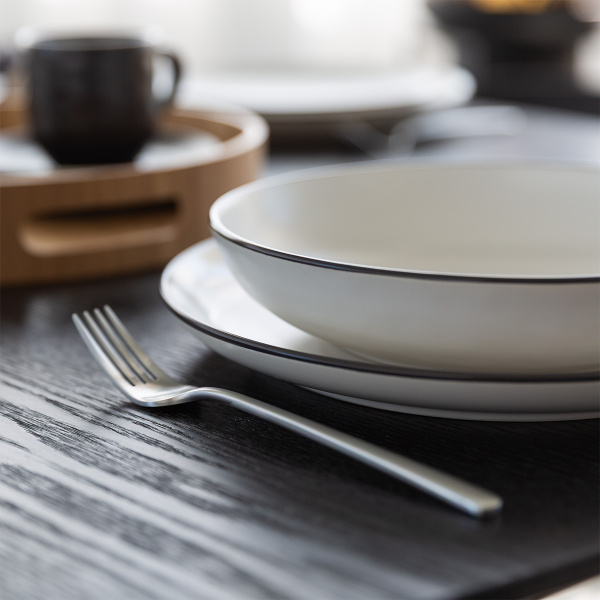 Set farfurii 18 piese | Elements Yin & Yang white