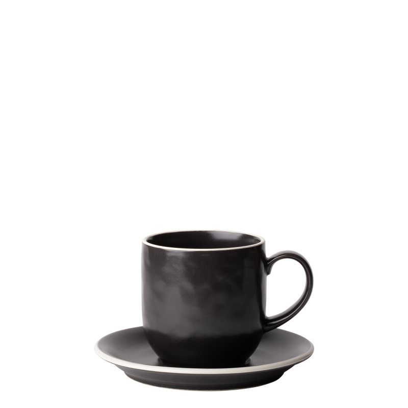 Set cești 12 buc | Elements Yin & Yang black