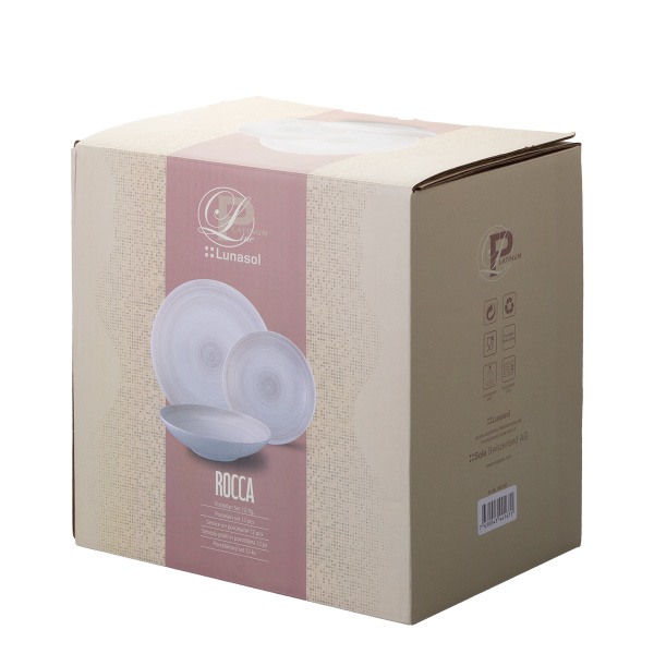 Set farfurii 12 buc | Premium Platinum Line Rocca