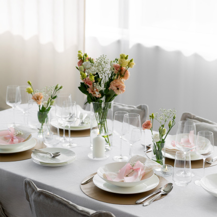 Set de veselă pentru începători 60 piese | Premium Platinum gold