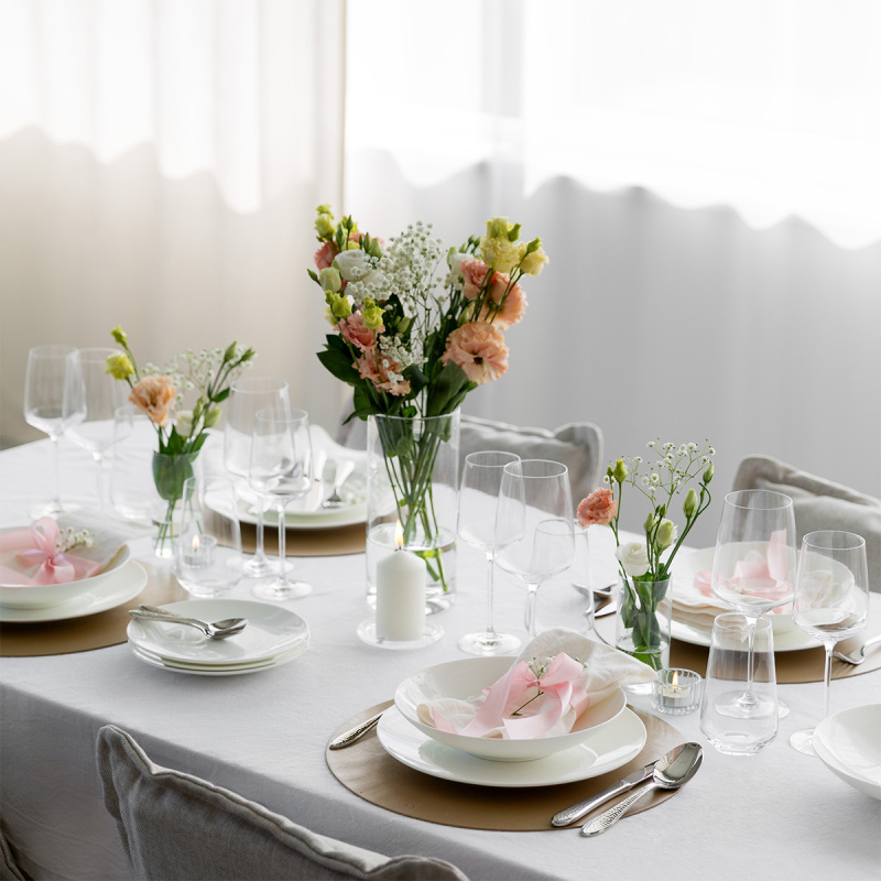 Set de veselă pentru începători 60 piese | Premium Platinum gold