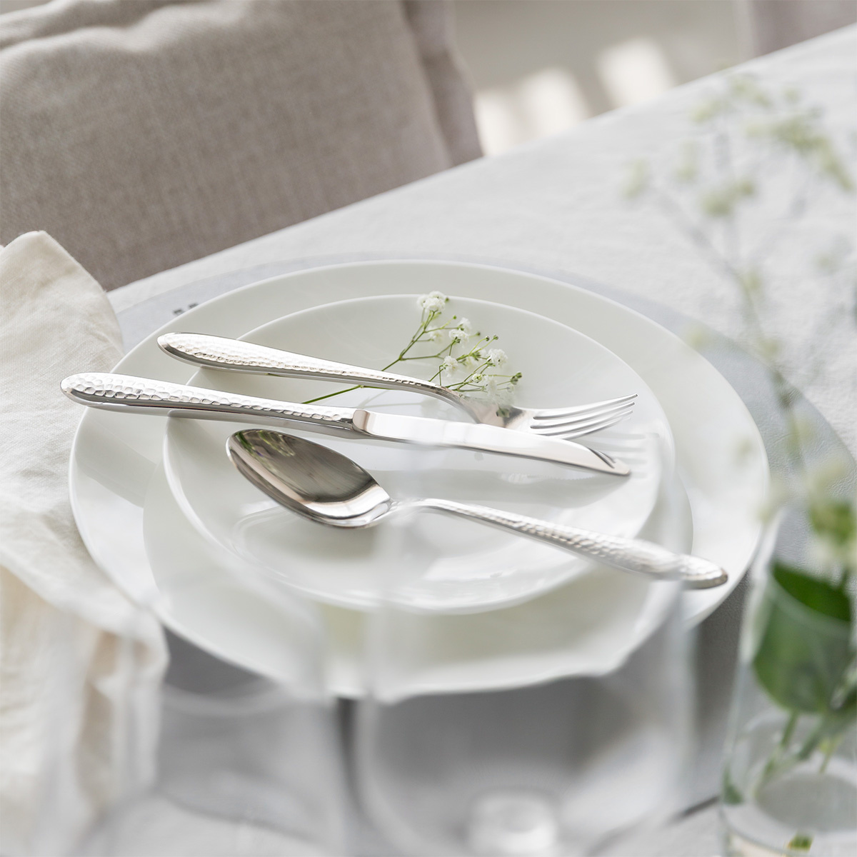 Set de veselă pentru începători 60 piese | Premium Platinum silver