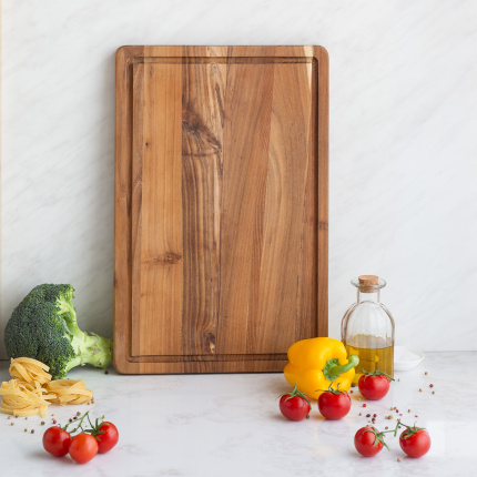 Tocător mediu Teak 45,7 x 30,5 x 2,4 cm - GAYA Wooden