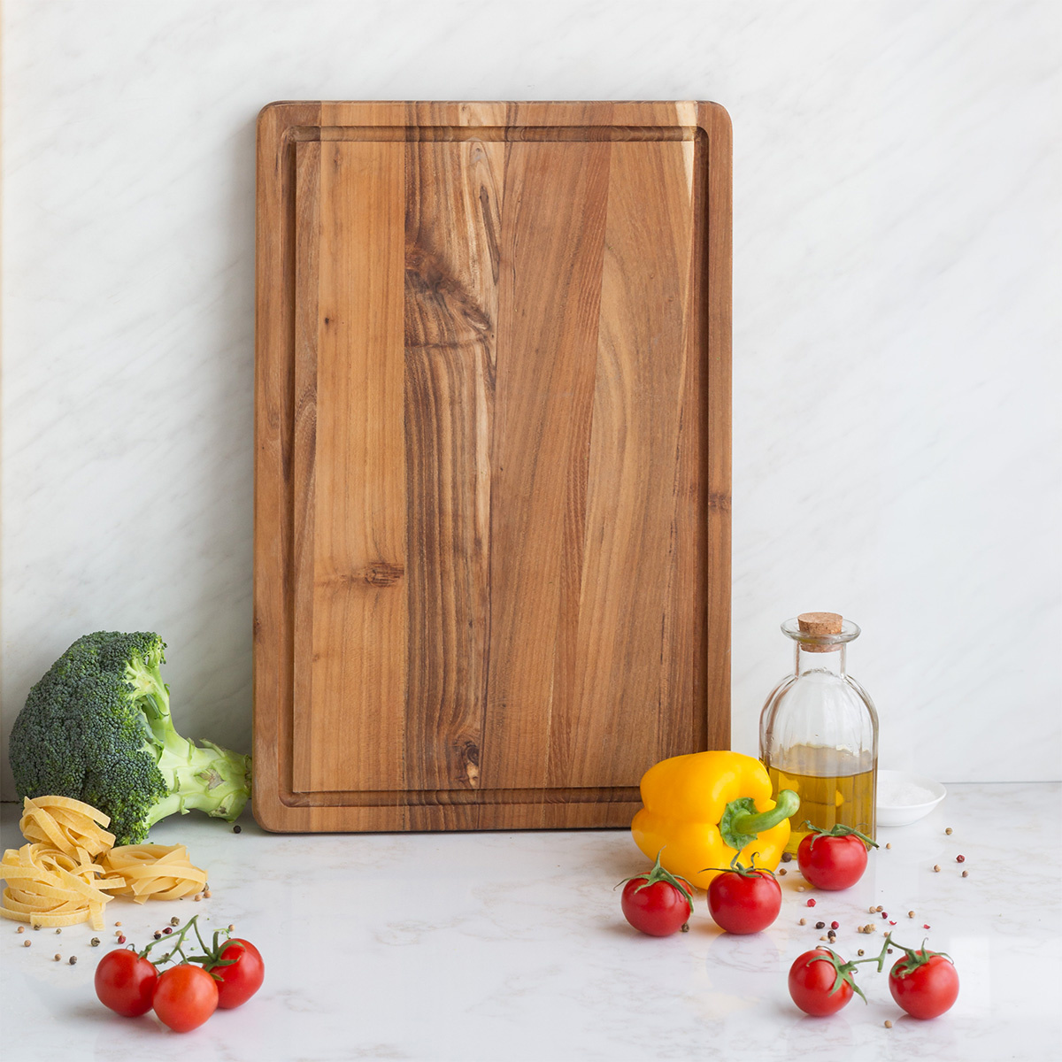 Tocător mediu Teak 45,7 x 30,5 x 2,4 cm - GAYA Wooden
