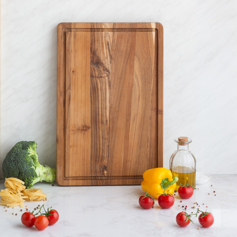 Tocător mediu Teak 45,7 x 30,5 x 2,4 cm - GAYA Wooden