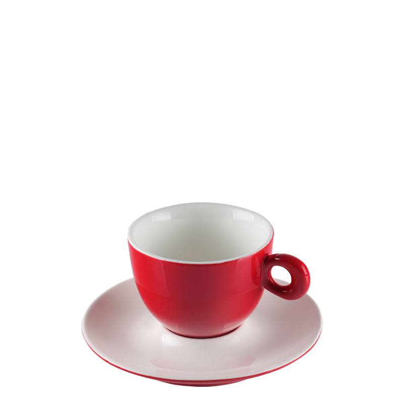 Farfurioară pentru cafea/ceai roșie 15 cm – RGB