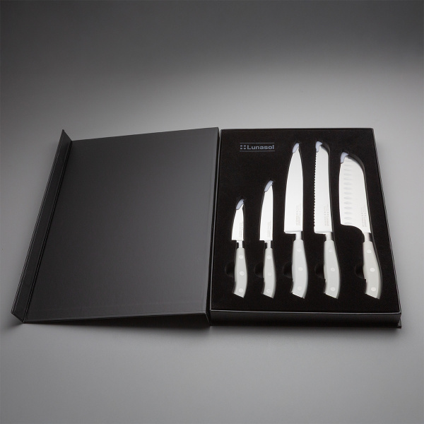 Set de cuțite 5 buc. — Lunasol Premium Knife alb
