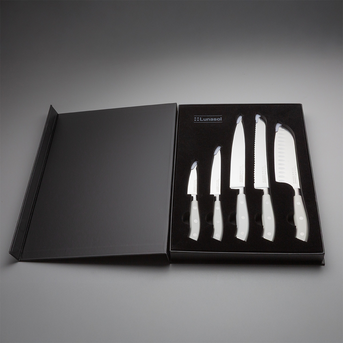 Set de cuțite 5 buc. — Lunasol Premium Knife alb