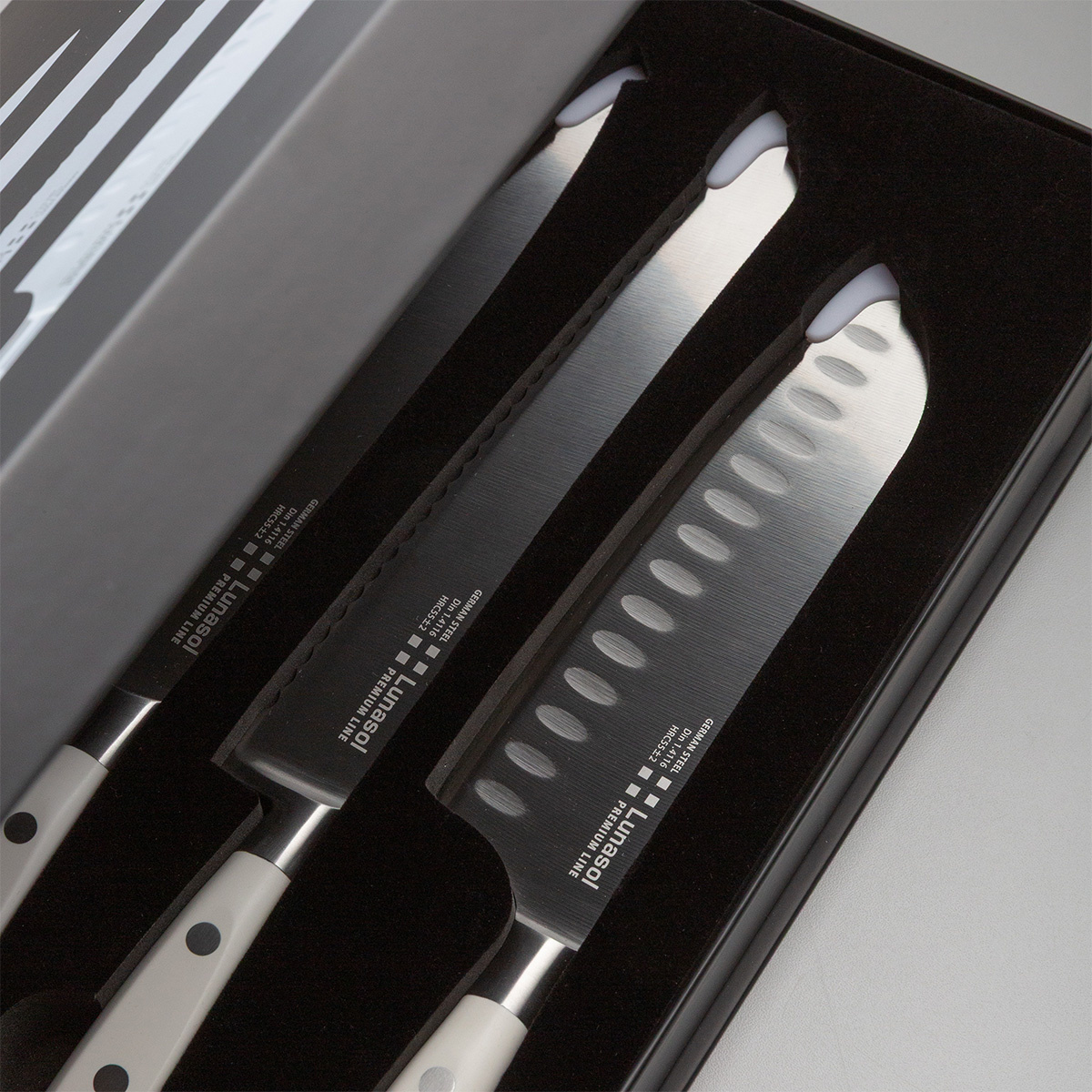 Set de cuțite 5 buc. — Lunasol Premium Knife alb