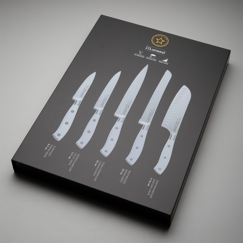 Set de cuțite 5 buc. — Lunasol Premium Knife alb