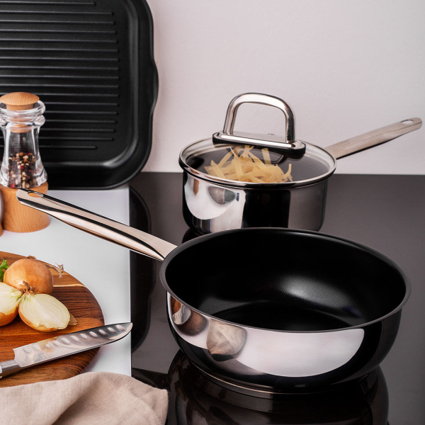 Tigaie / Wok ø 24 cm, Î: 9 cm - Saturn Lunasol