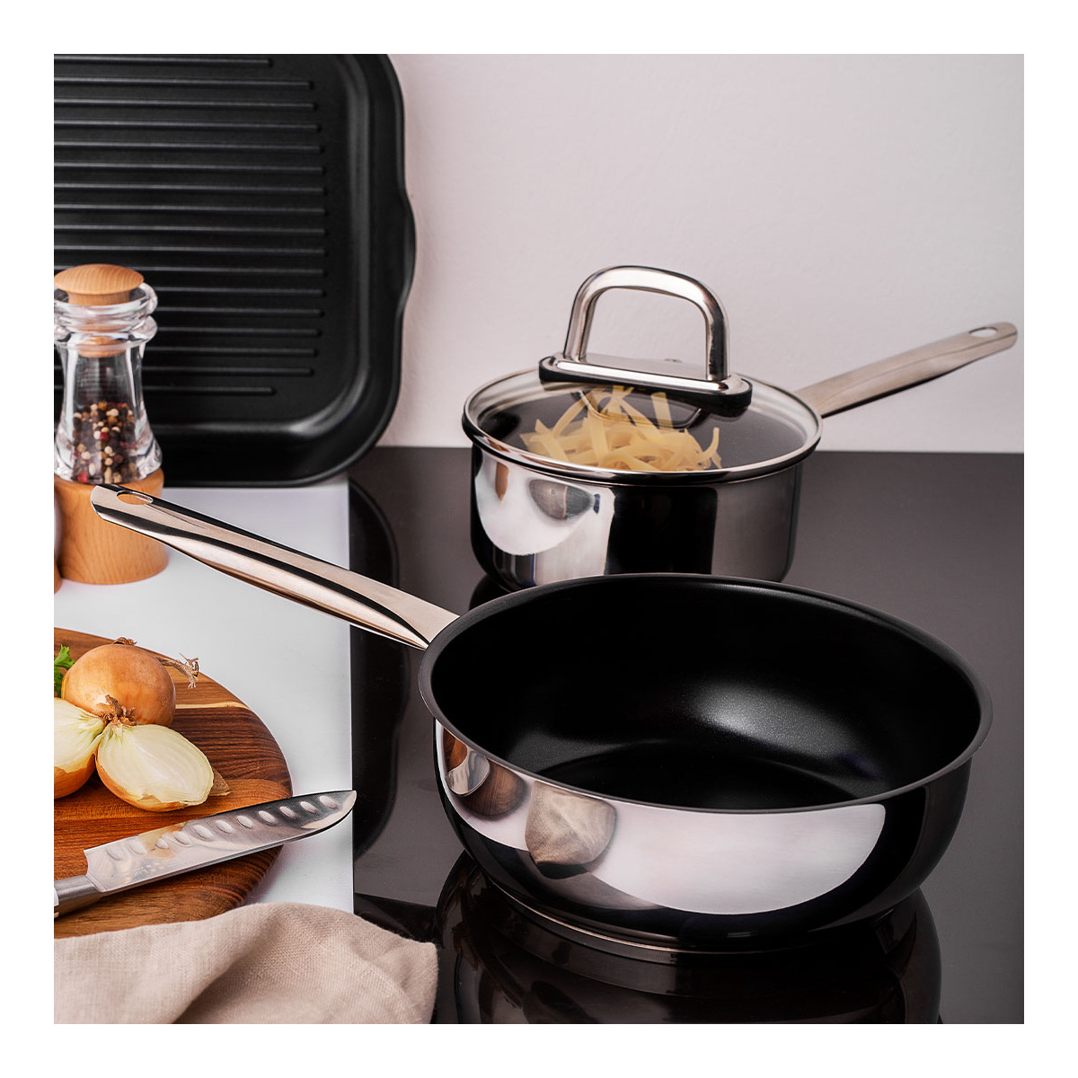 Tigaie / Wok ø 24 cm, Î: 9 cm - Saturn Lunasol