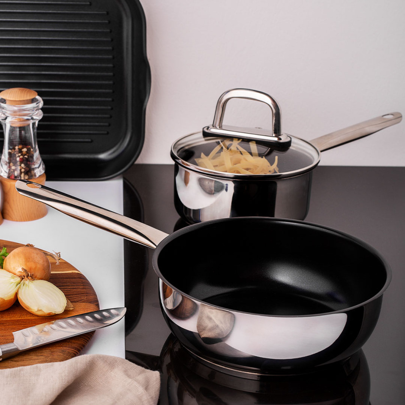 Tigaie / Wok ø 24 cm, Î: 9 cm - Saturn Lunasol