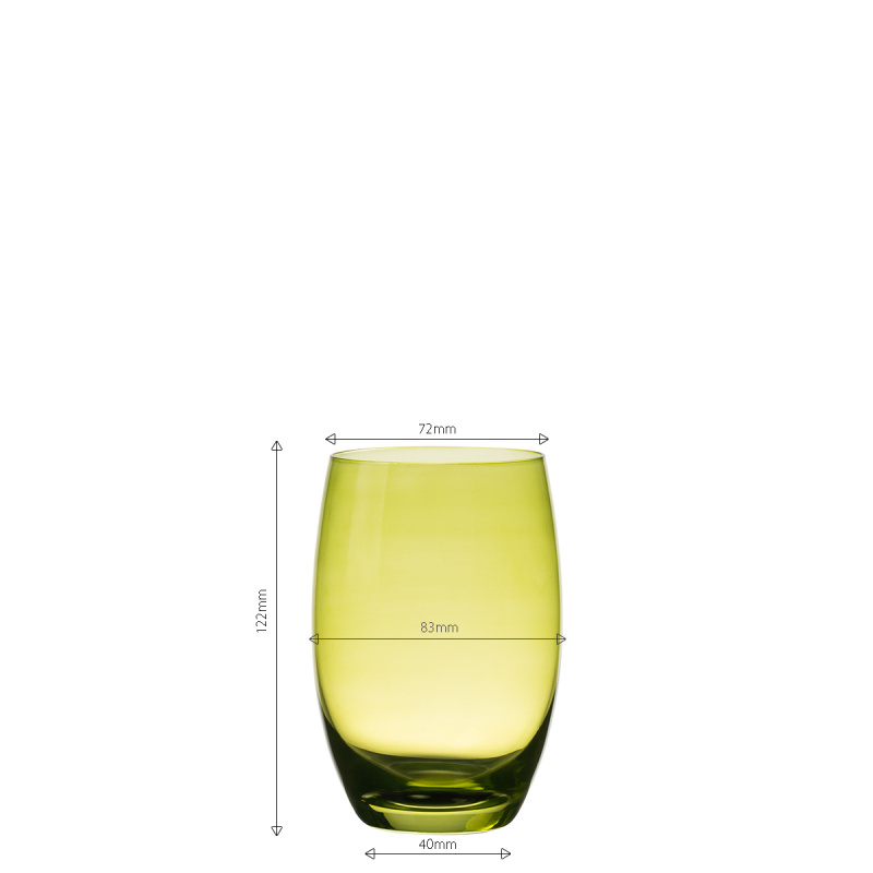 Pahare Tumbler verzi 460 ml 6 buc - Optima Glas Lunasol