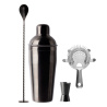 Set barman 4 buc PVD negru — Basic Bar
