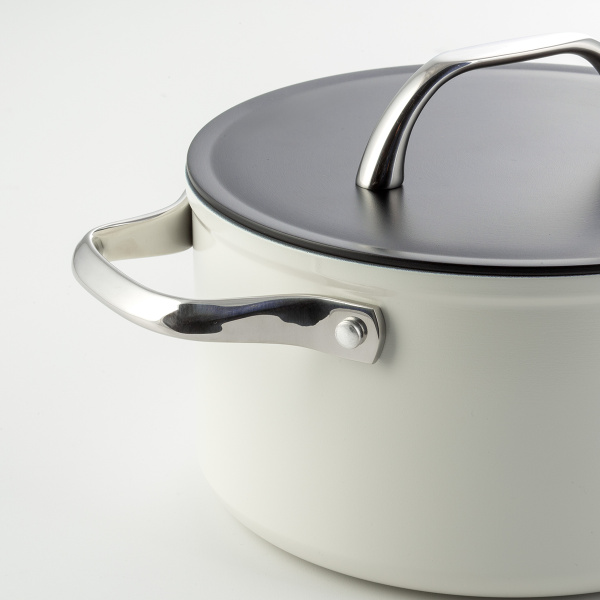 Oală cu înveliș de titan crem Ø 20 cm - Saturn Terra Lunasol