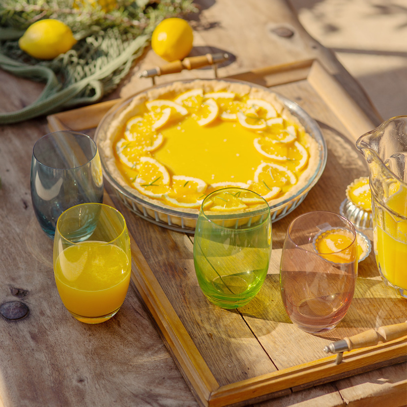 Pahare Tumbler verzi 460 ml 6 buc - Optima Glas Lunasol