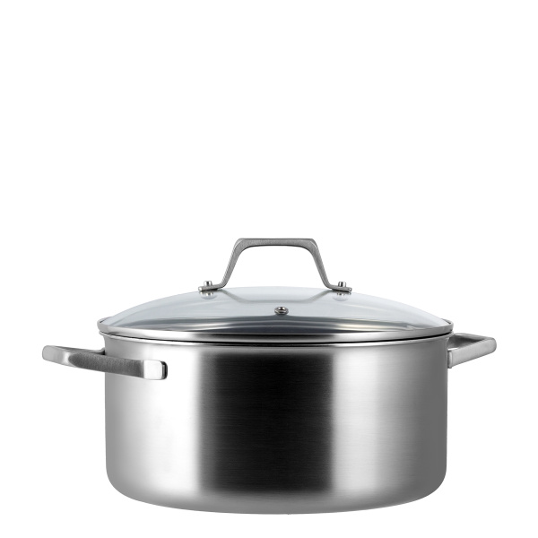 Oală cu capac de sticlă ø 24 cm | Sirius Terra