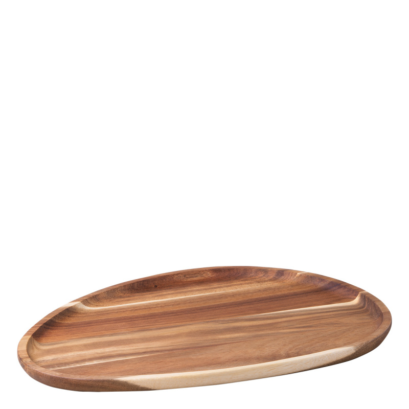 Tavă Triangle Salcâm 35 x 25 cm - FLOW Wooden