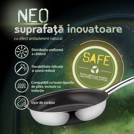 Tigaie adâncă ø 28 cm | Orion Expert Neo