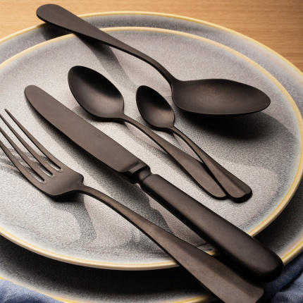 Set tacâmuri 24 buc. - Baguette Vintage negru