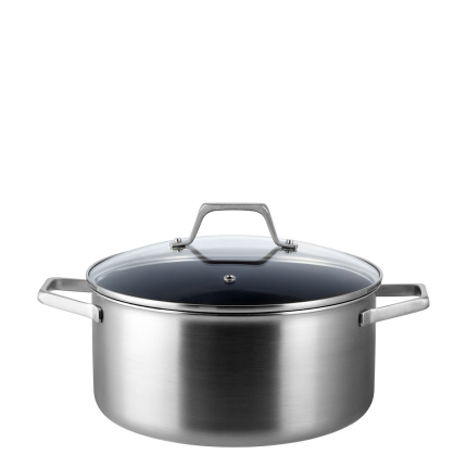 Oală cu capac de sticlă ø 24 cm | Sirius Terra