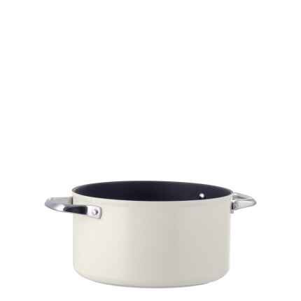 Oală cu înveliș din titan crem Ø 24 cm - Saturn Terra Lunasol
