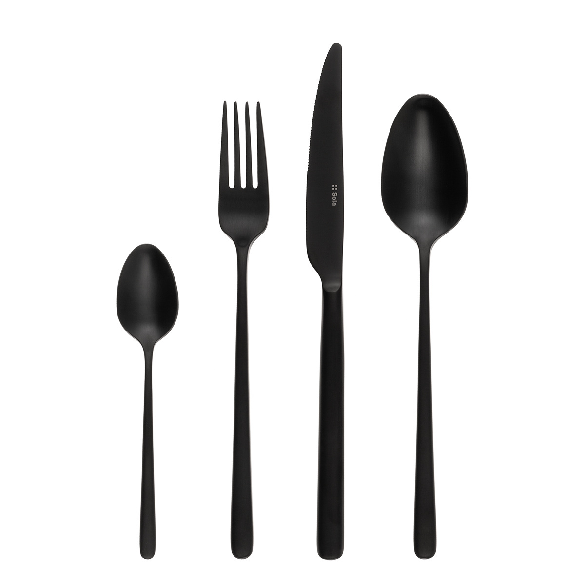 Set tacâmuri 16 piese Calgary negru | Sola