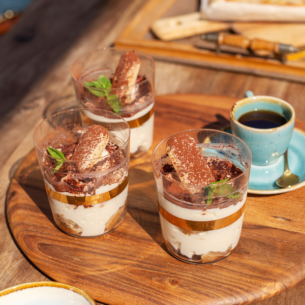 Pahare Tumbler cu dungă aurie 440 ml set 6 buc - 21st Century Glas Lunasol META Glass