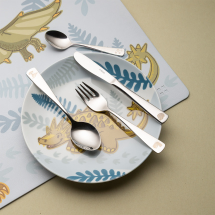 Set tacâmuri pentru copii Dino 4 buc. — KIDS WORLD poliert
