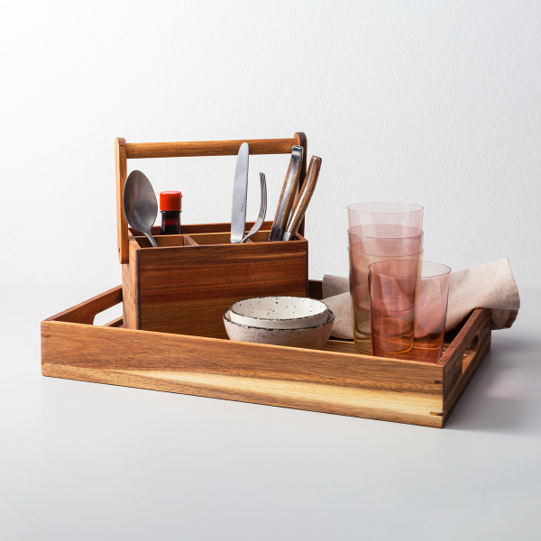 Tavă de servire Agát 45,7 x 30,5 x 6,3 cm - FLOW Wooden