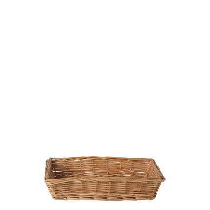 Coș pătrat din nuiele pentru pâine 34 × 25 × 6,6 cm — Flow Wicker