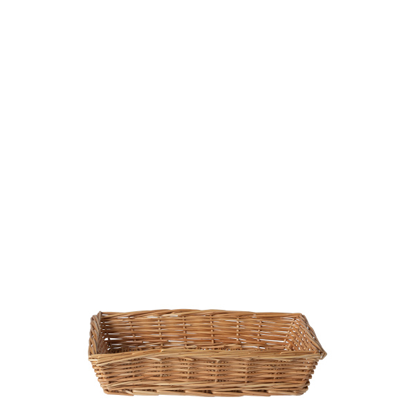 Coș pătrat din nuiele pentru pâine 34 × 25 × 6,6 cm — Flow Wicker
