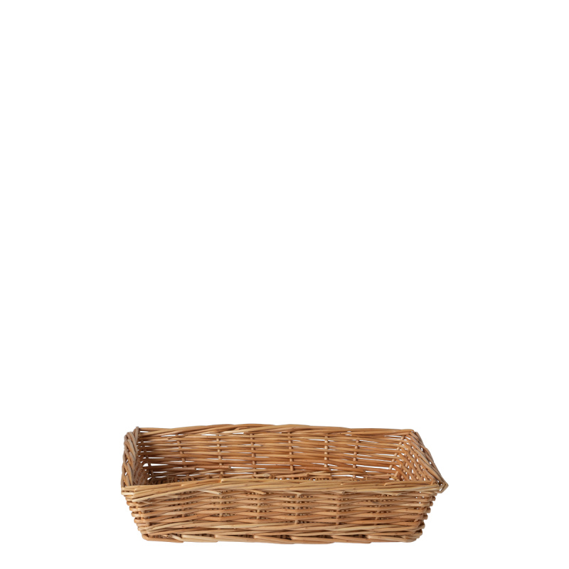 Coș pătrat din nuiele pentru pâine 34 × 25 × 6,6 cm — Flow Wicker
