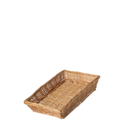 Coș pătrat din nuiele pentru pâine 34 × 25 × 6,6 cm — Flow Wicker