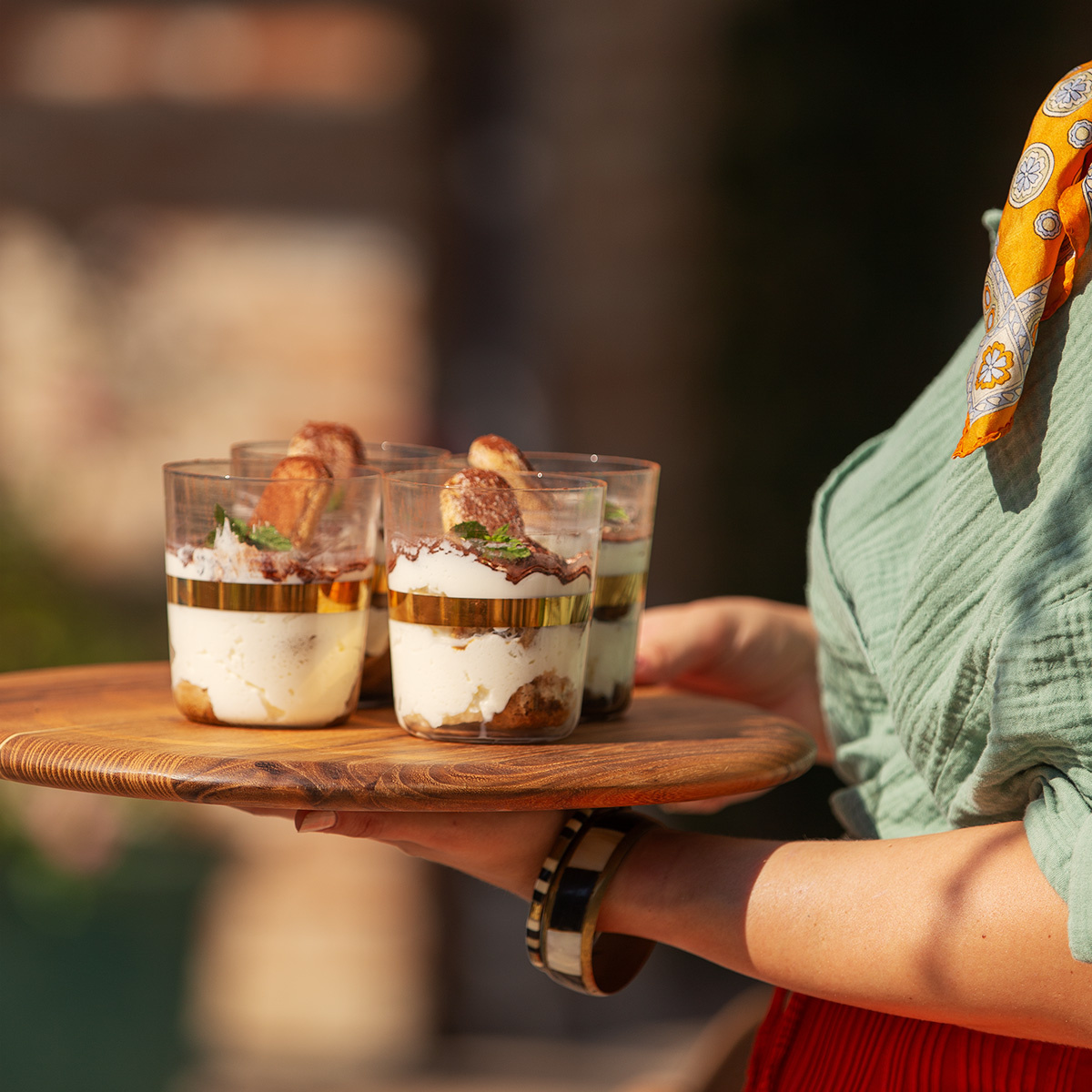 Pahare Tumbler cu dungă aurie 440 ml set 6 buc - 21st Century Glas Lunasol META Glass