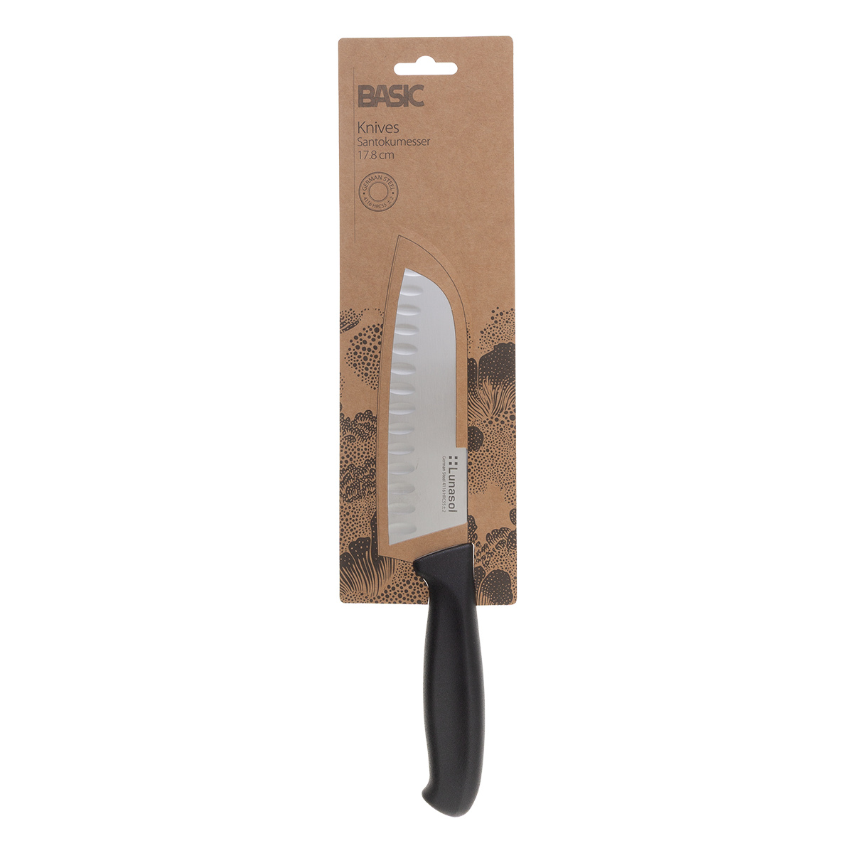 Cuțit Santoku 17,8 cm | Basic Lunasol