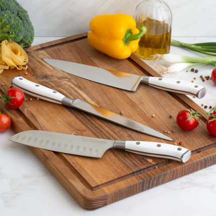 Cuțit santoku mare 17,8 cm - Premium